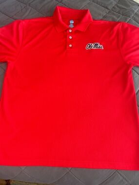 NCAA Ole Miss Red Polo Shirt